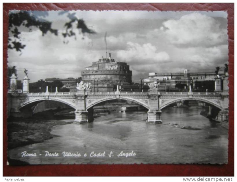 Roma - Ponte Vittorio E Castel S Angelo / Strassenbahn, Tram - Brücken