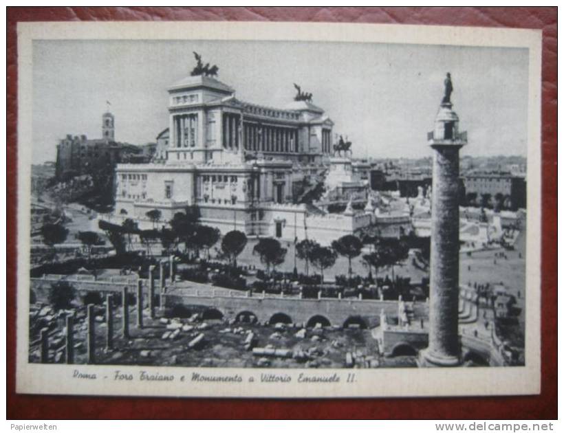 Roma - Foro Traiano E Monumento A Vittorio Emanuele II. - Altare Della Patria