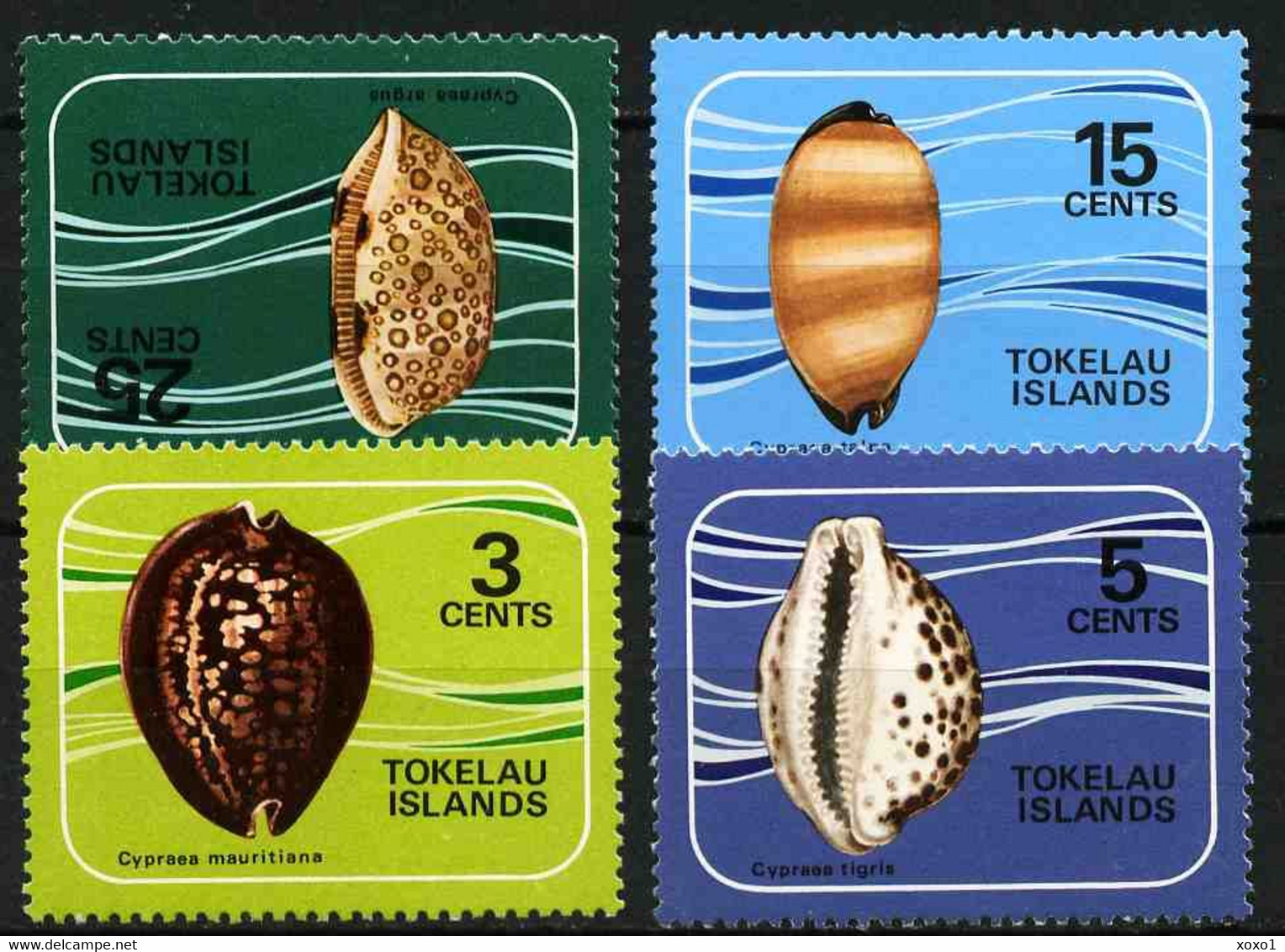 Tokelau 1974 MiNr. 34 - 37 Marine Life Shells  4v MNH** 11,00 € - Tokelau
