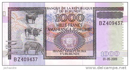 BURUNDI   1 000 Francs  Daté Du 01-05-2009     ***** BILLET  NEUF ***** - Burundi