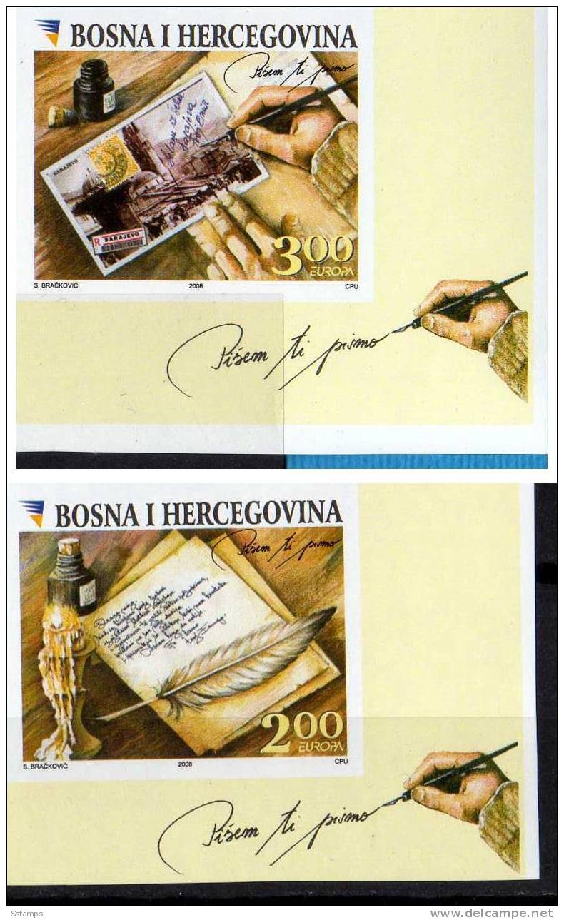 U-R   EUROPA 2008 BOSNIA ERZEGOVINA SARAJEVO RARO IMPERFORATE NEVER HINGED - 2008