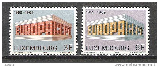 Luxembourg - 1969 - Y&T 738/9 - Neuf * - Nuovi