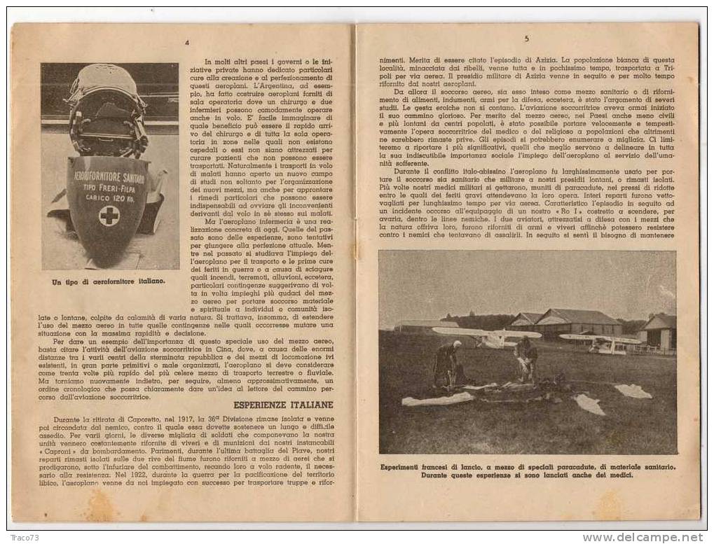 L´ AVIAZIONE PER TUTTI - "SOCCORSI DAL CIELO" -  1941  -Completo Di 21 Pp. - Aviazione