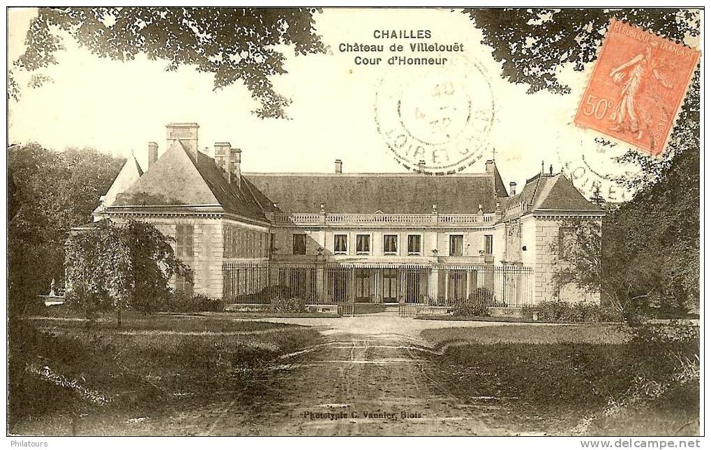 VILLELOUET (Commune De Chailles) -  Château De Villelouët - Cour D'Honneur - Autres & Non Classés