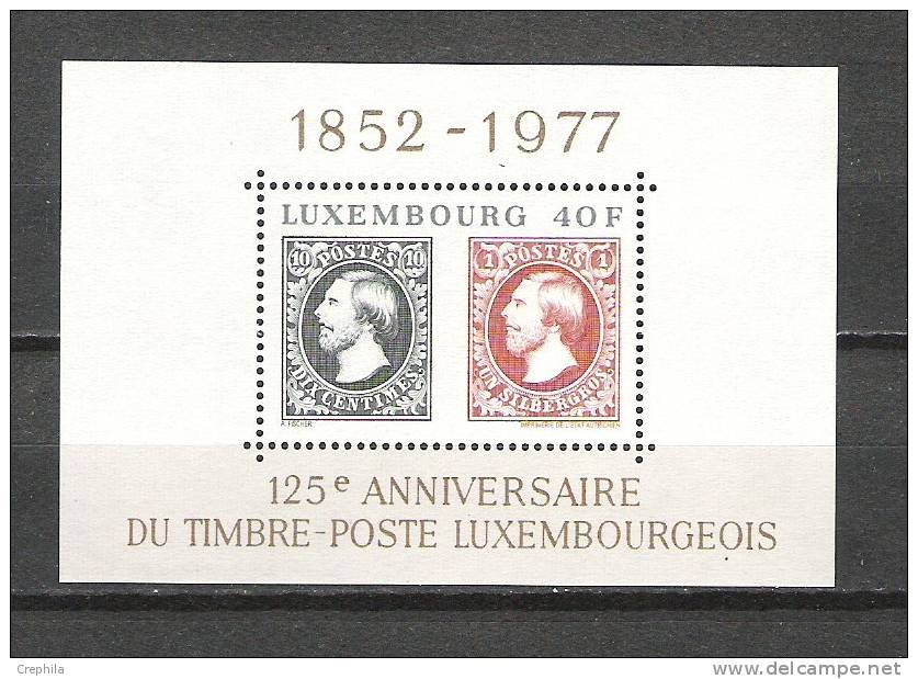 Luxembourg - 1977 - Y&T Bloc 10 - Neuf ** - Blocs & Feuillets