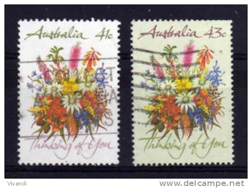 Australia - 1990 - Greetings Stamps/Flowers - Used - Oblitérés