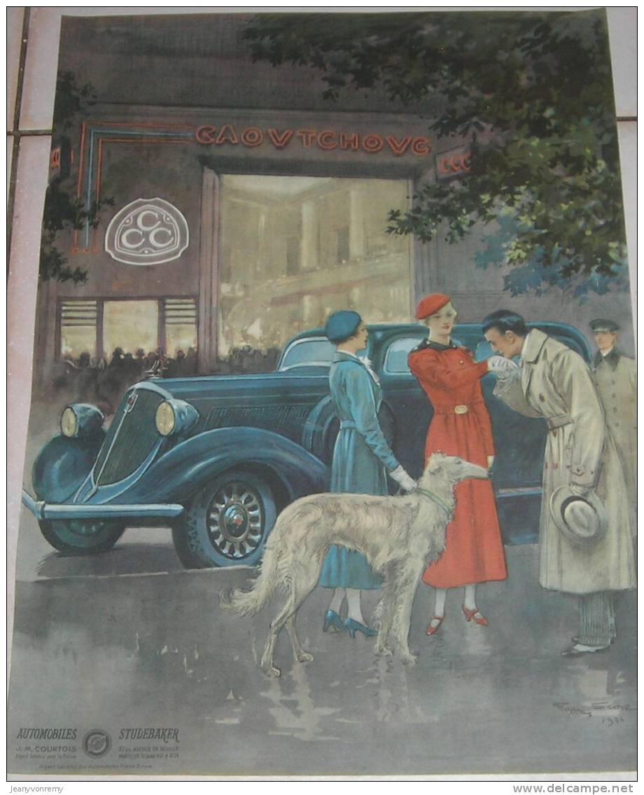 Publicité  Automobile - "Studebaker" - 1934. - Autres & Non Classés