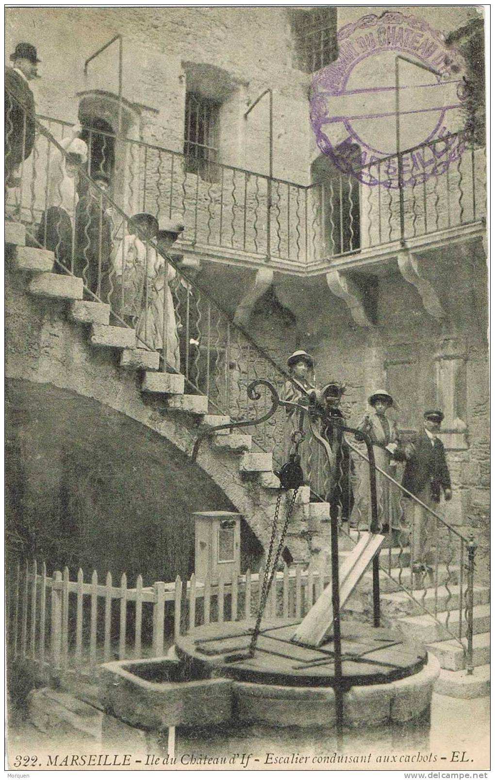 Postal MARSEILLE (Boches Du Rhone) 1910. Marque Prison Chateau D´IF - 1906-38 Semeuse Camée