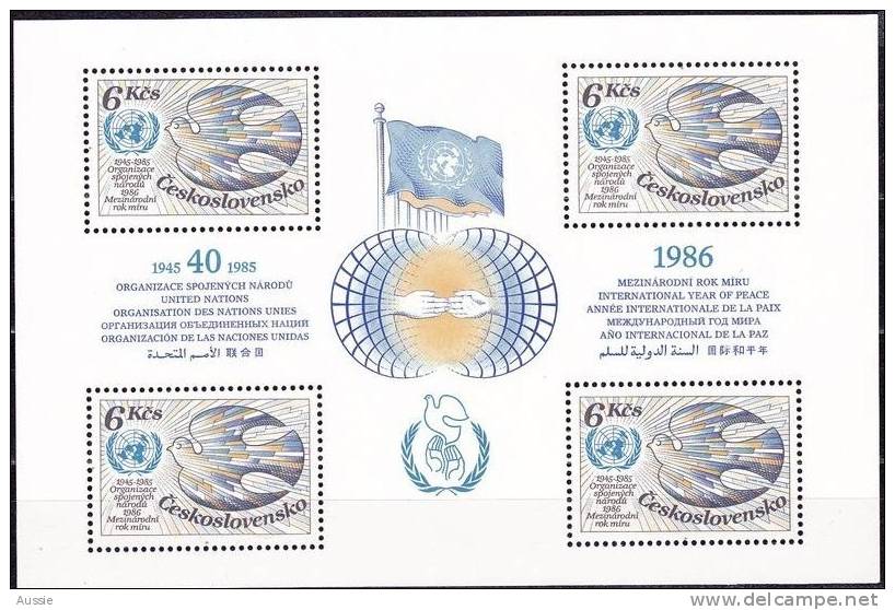 Tchécoslovaquie Tsjechoslowakije 1986 Yvertn° Bloc 67 *** MNH Cote 22.50 Euro - Blocs-feuillets