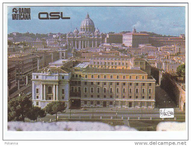 PO0029A# RADIO VATICANA - QSL - Palazzo Pio Sede Centro Produzione Programmi - Roma  No VG - Radio