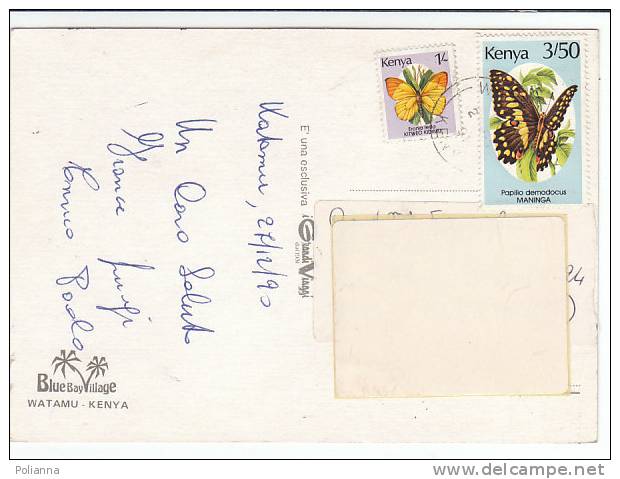 PO0076A# KENYA - WATAMU - Blue Bay Village - IMBARCAZIONE CARATTERISTICA - BARCA  VG 1990 - Kenia