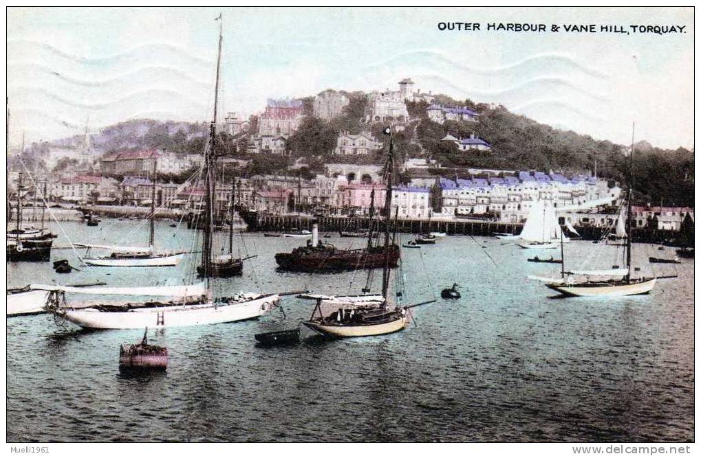 AK Torquay, Gelaufen 1925 - Torquay