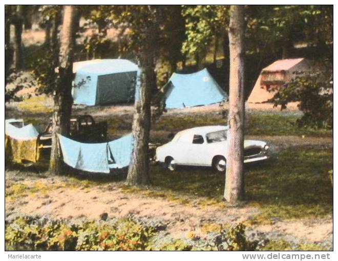 M603 -( Vente Directe )       Malicorne Sur Sarthe 1968 Le Camping  Peugeot 404 Ou 403 - Malicorne Sur Sarthe