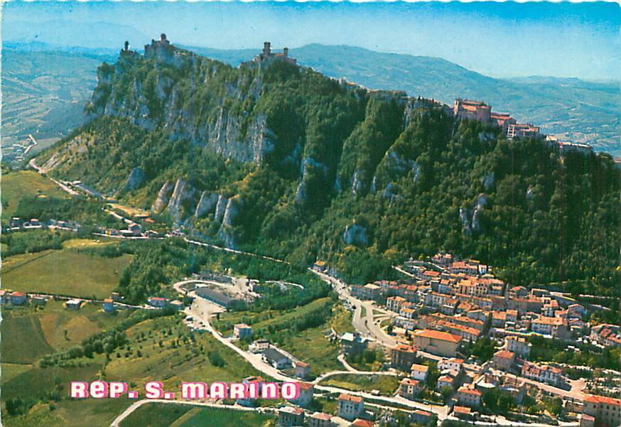 CPM - REP. S. MARINO - Panorama Aereo Del Monte Titano (Ed. La Souvenir - Citta - Nr. 09) - Saint-Marin