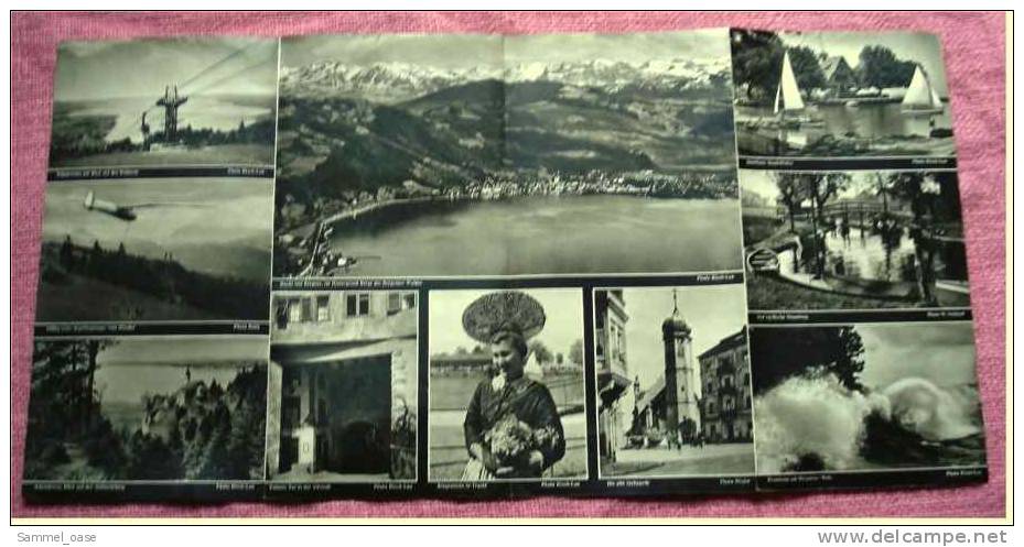 Bregenz Am Bodensee  Ca. 1935  -  Stadtführer Faltblatt  -  Mit Gebührenliste Strandbad - Livres Anciens