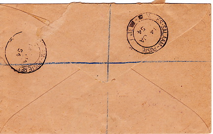 KUT  1954  Registered Unstamped  O.H.M.S. Envelope  From Dar Es Salaam - Kenya, Uganda & Tanganyika