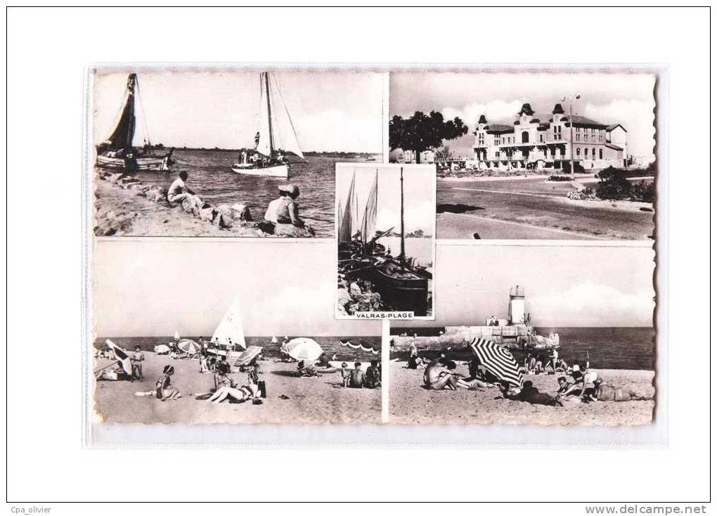 34 VALRAS PLAGE Multivue, Port, Casino, Plage, Phare, Ed APA 1, CPSM 9x14, 1964 - Autres & Non Classés