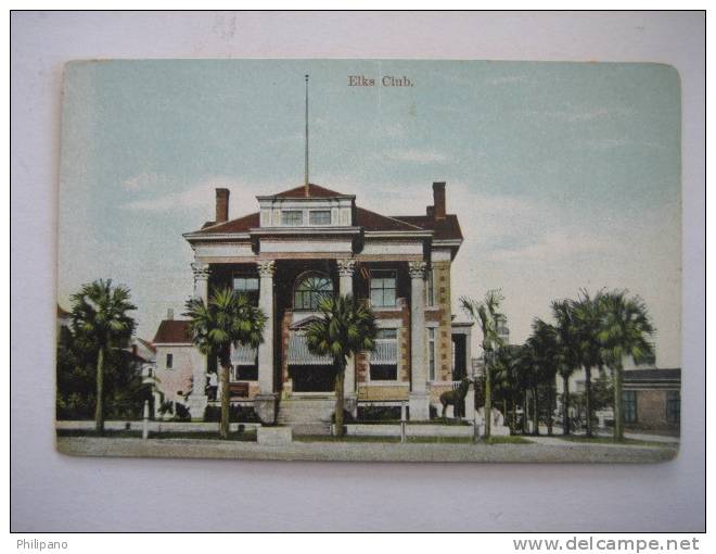 Jacksonville  FL    Elks Club Circa 1907 - Jacksonville