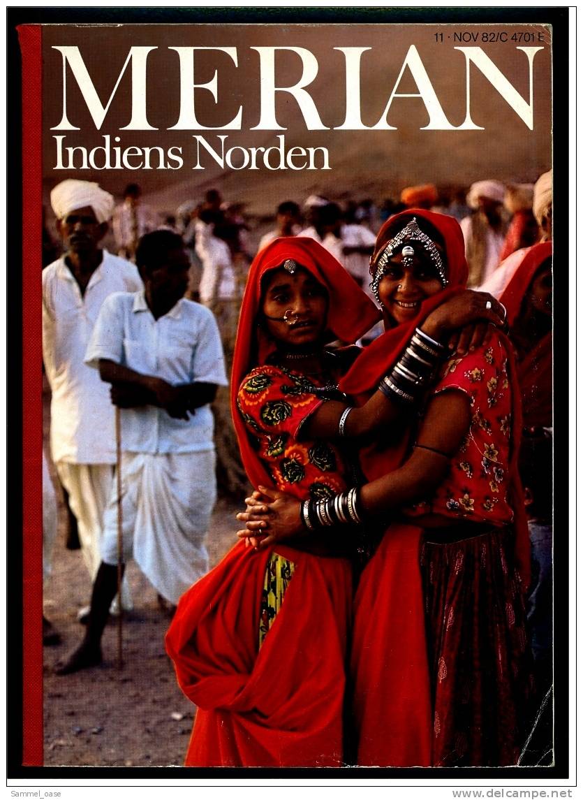 Merian Illustrierte  -   Indiens Norden  -  Auf Den Ghats Von Benares  -  500 Jahre Sikhs  Uvm. -  Von 1982 - Reise & Fun