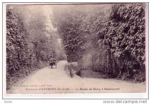 95 , Environs D´AVERNES , La Route De Guiry A Gadancourt , *5049 - Avernes