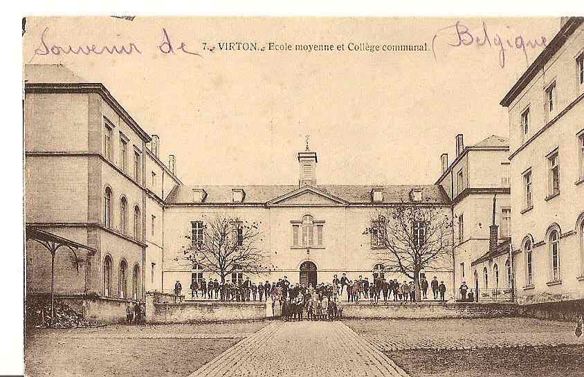 VIRON ECOLE MOYENNE ET COLLEGE COMMUNAL ET SES ELEVES  REF 18248 - Virton