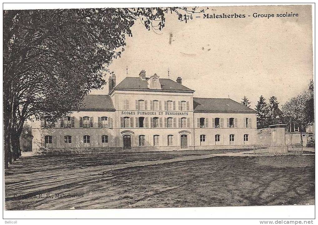 74  -  Malesherbes  -   Groupe Scolaire - Malesherbes