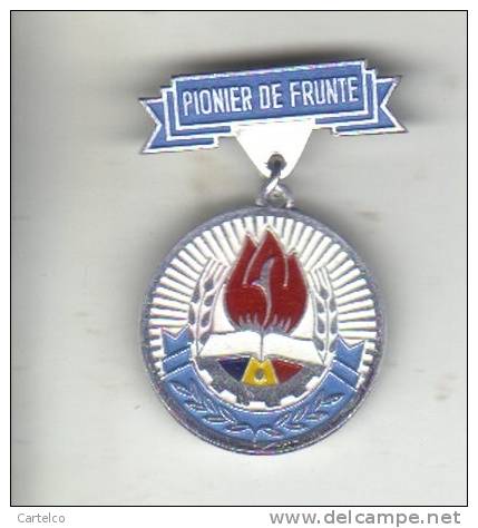 Romania Pioneer Organisation - Communist Badge - Leading Pioneer Badge - Other & Unclassified