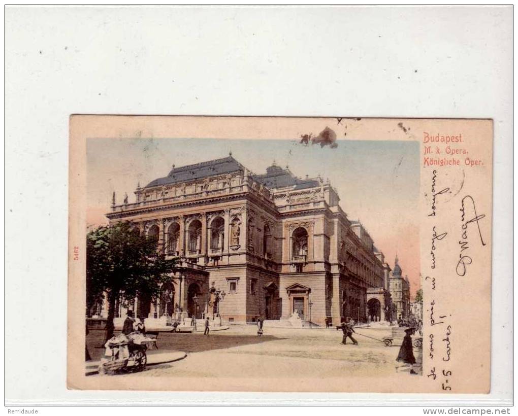 HONGRIE - CARTE POSTALE De BUDAPEST  Pour RANDONNAI (ORNE - FRANCE) - 1905 - Cartas & Documentos