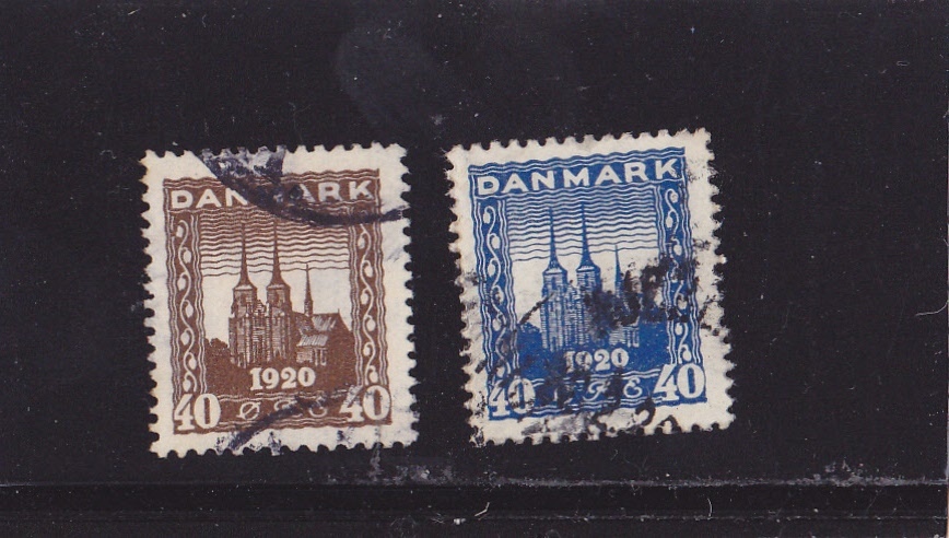 Denemarken  Michel Nr.  112 + 115 , Yv. Nr 125+126  ,  Used - Gebraucht