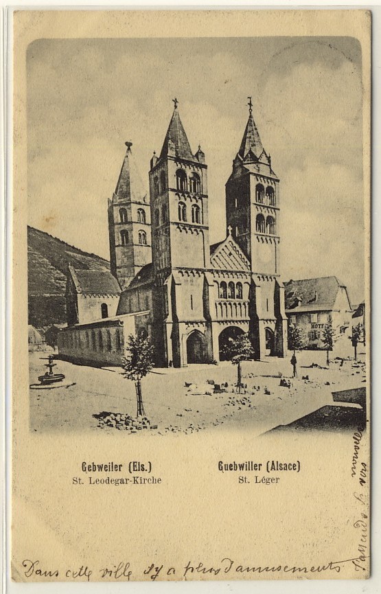 GUEBWILLER - L'église Saint Léger, Beau Plan - Ed. --,  N° -- - Guebwiller