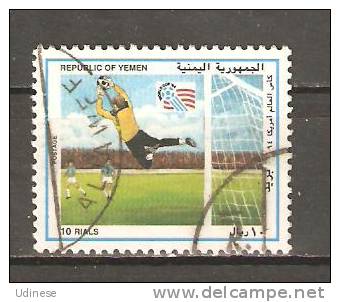 YEMEN 1994 - WORLD FOOTBALL CUP  - USED OBLITERE GESTEMPELT USADO - 1994 – États-Unis