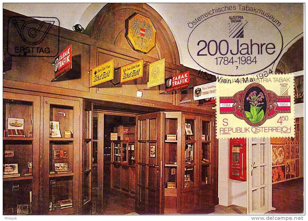 Autriche 1984 CM N° Y&T 1598 : " 200 ANS DE L´ENTREPRISE DES TABACS AUSTRIA TABAK " + Prix Dégressif. - Non Classés