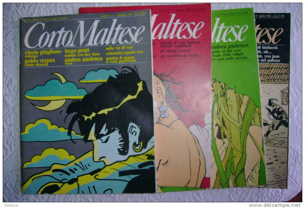PDC/3 CORTO MALTESE N.1-2-3-4 1984 PRATT-MANARA-PAZIENZA - Comics 1930-50