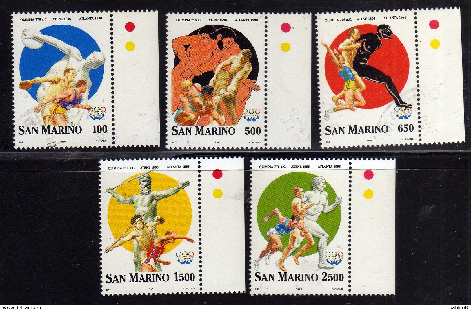 REPUBBLICA DI SAN MARINO 1996 GIOCHI OLIMPICI OLYMPIC GAMES SERIE COMPLETA COMPLETE SET MNH - Ungebraucht