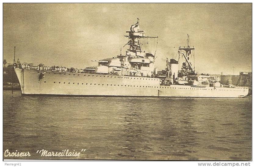 CPA-1930-MARINE-NATIONAL  -CROISEUR-MARSEILLAISE -TBE - Guerre