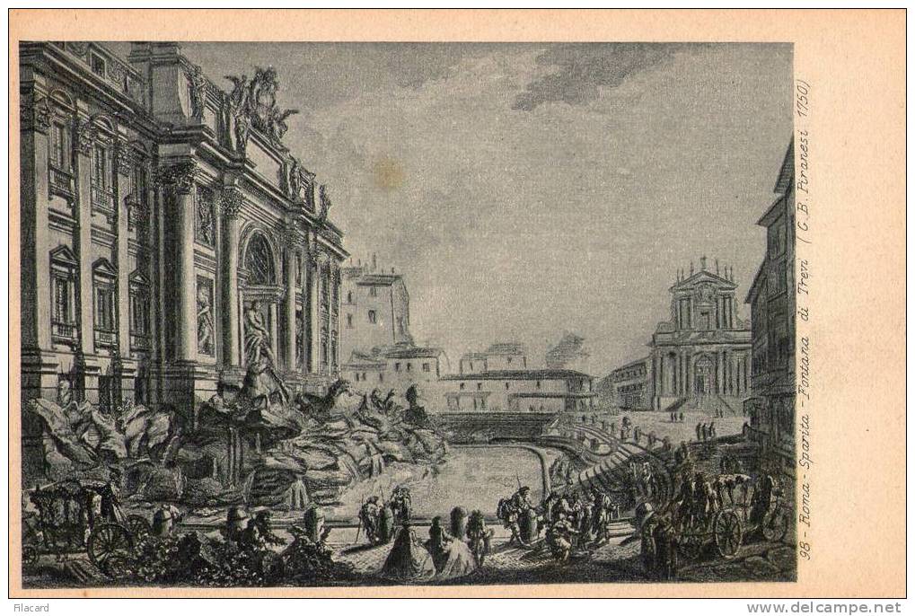 8939   Italia   Roma  Sparita  Fontana  Di  Trevi   (G.B. Piranesi  1750)  NV - Fontana Di Trevi