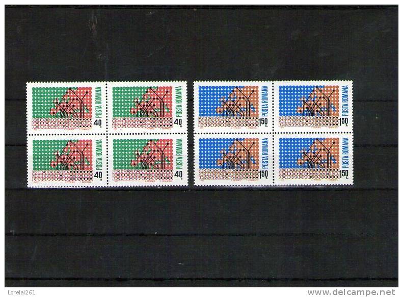 1970 COLLABORATION INTEREUROPENNE YV= 2533/2534 BLOC X 4 - Unused Stamps