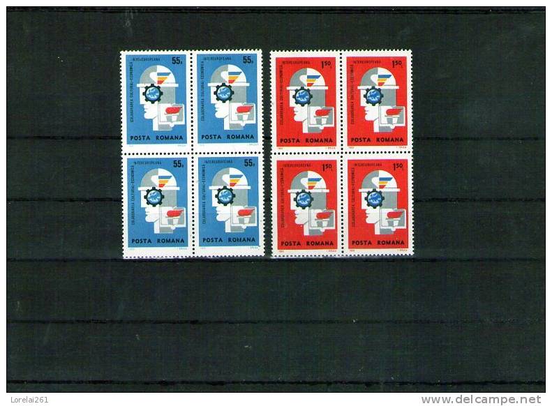 1969 COLLABORATION INTEREUROPENNE YV=2461/2462  BLOC X 4  MNH - Unused Stamps