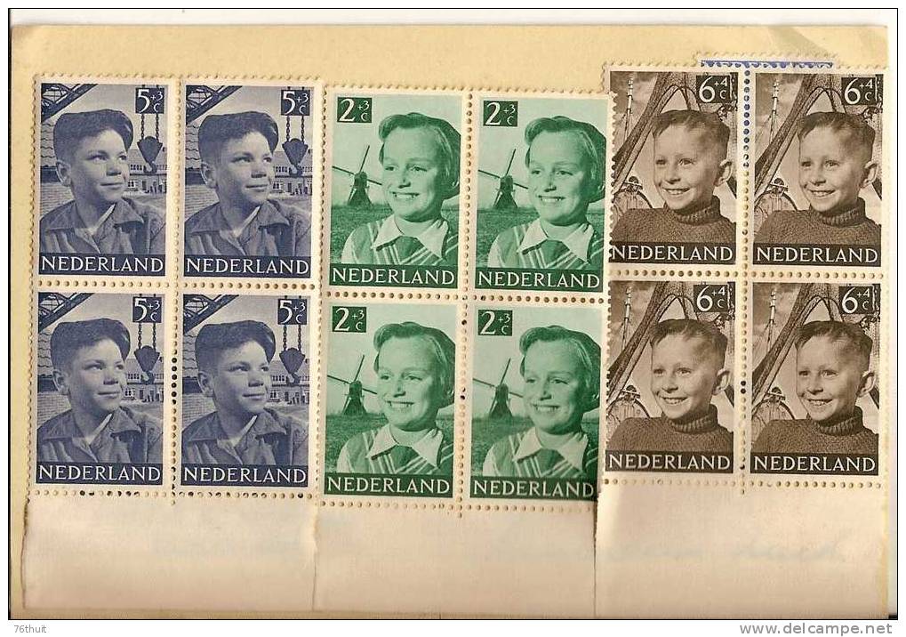 1951 - Pays-Bas Nederland - Oeuvres Pour L ´enfance- Y. & T. 559 à 563 - 20 Timbres Neufs Sans Charniere - Ongebruikt