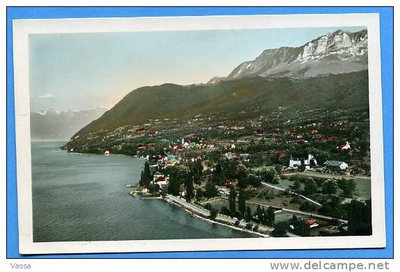 74.Lac LEMAN à LUGRIN -TOURRONDE ( Haute Savoie).Au Fond Les MIMISES - Lugrin