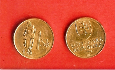 SLOVAKIA 1993 1 Koruna Alu Bronze (nicely Used Coin) Km 12 - Slovakia