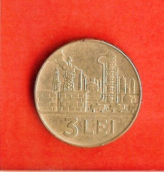 ROMANIA 1966 (nicely Used Coin) 3 LEU Nickel Clad Steel Km 91 - Roemenië