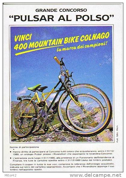 Ci 49-Sport Ciclismo-Pubblicitaria Mountain Bike Colnago-Tema Orologi. - Pattinaggio Artistico