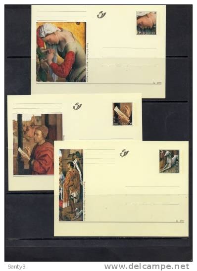 Belgie, Briefkaarten BK 68-70 Jaar 1999, Postfris, Rogier Van Der Weyden  Cote 5,25 Euro, Zie Scan - Altri & Non Classificati