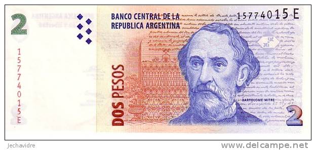 ARGENTINE  2 Pesos   Non Daté (2002)    Pick 352     ***** BILLET  NEUF ***** - Argentinien