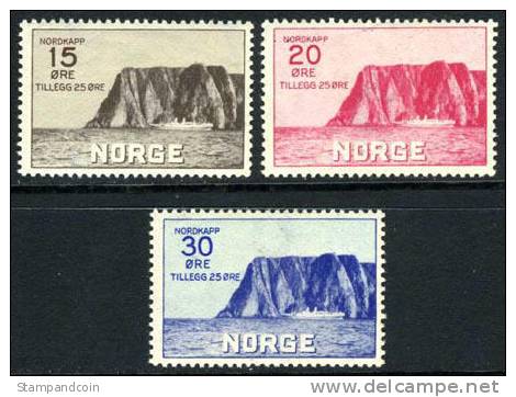 Norway B1-3 Mint Hinged North Cape Semi-Postal Set From 1930 - Nuovi