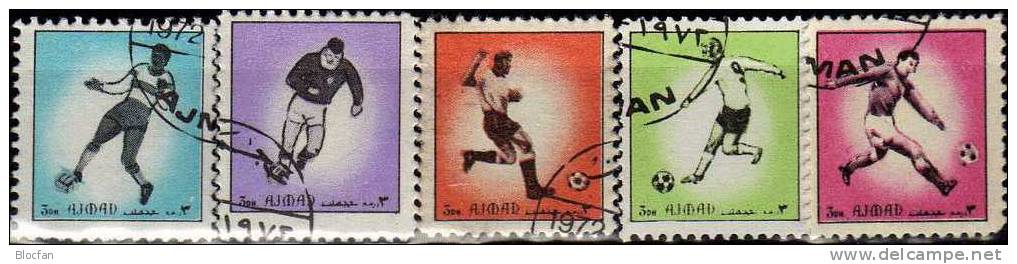 Förderung Der Motiv - Briefmarken VAE Ajman 2493/17 Aus KB O 4€ Motive Fußball, Olympia, Raumfahrt, Vögel, Tiere - Sommer 1972: München