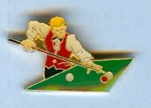 Pin´s Billard : Homme Jouant Au Billard - Billard