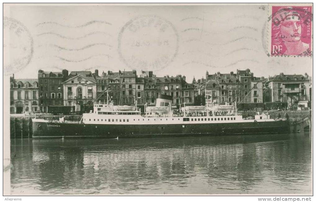 Carte Bateau : Paquebot   LONDRES  à DIEPPE 76 - Steamers