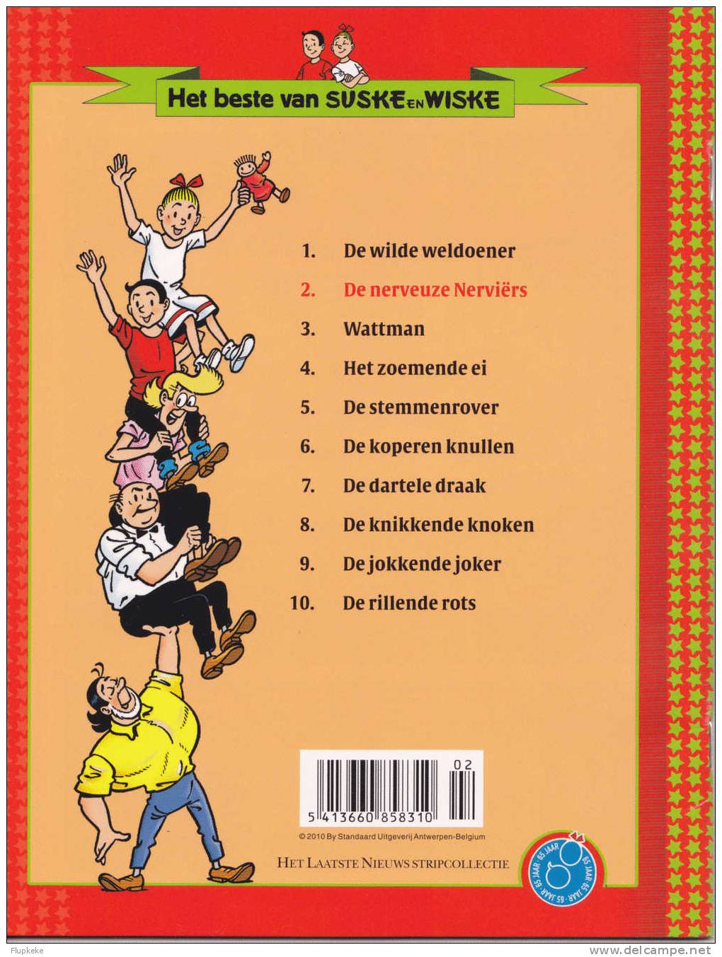 Het Beste Van Suske En Wiske 02 De Nerveuze Nerviërs Willy Vandersteen Standaard Uitg. Het Laatste Nieuws StripCollectie - Suske & Wiske